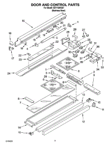02 - Door And Control Parts parts for Whirlpool Hood GZ7730XGS1 from AppliancePartsPros.com