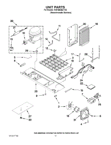 09 - Unit Parts parts for Whirlpool Refrigerator WSF26D2EXY02 from AppliancePartsPros.com