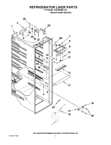 02 - Refrigerator Liner Parts parts for Whirlpool Refrigerator WSF26D2EXY02 from AppliancePartsPros.com