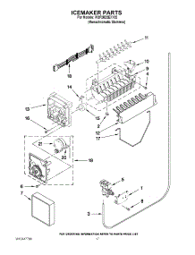 10 - Icemaker Parts parts for Whirlpool Refrigerator WSF26D2EXY02 from AppliancePartsPros.com