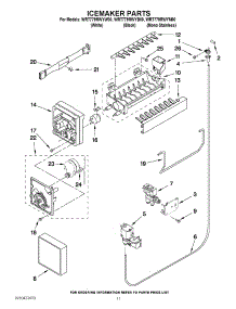 07 - Icemaker Parts parts for Whirlpool Refrigerator WRT779RWYM00 from AppliancePartsPros.com