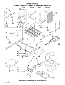 11 - Unit Parts parts for Whirlpool Refrigerator ED5LHAXWB02 from AppliancePartsPros.com