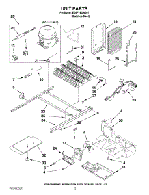 09 - Unit Parts parts for Whirlpool Refrigerator ED5PVEXWS07 from AppliancePartsPros.com