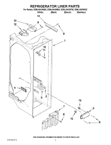 02 - Refrigerator Liner Parts parts for Whirlpool Refrigerator ED5LVAXWQ02 from AppliancePartsPros.com