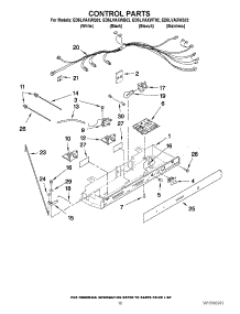 10 - Control Parts parts for Whirlpool Refrigerator ED5LVAXWQ02 from AppliancePartsPros.com