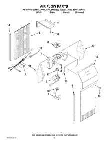 09 - Air Flow Parts parts for Whirlpool Refrigerator ED5LVAXWB02 from AppliancePartsPros.com
