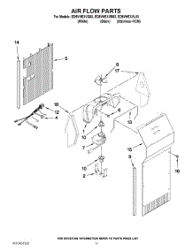 10 - Air Flow Parts parts for Whirlpool Refrigerator ED5VHEXVB03 from AppliancePartsPros.com