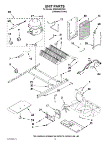 09 - Unit Parts parts for Whirlpool Refrigerator ED5GVEXVD05 from AppliancePartsPros.com