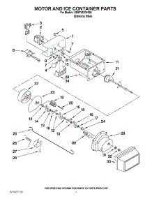 05 - Motor And Ice Container Parts parts for Whirlpool Refrigerator ED5PVEXWS06 from AppliancePartsPros.com