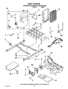09 - Unit Parts parts for Whirlpool Refrigerator ED5VHEXVQ04 from AppliancePartsPros.com
