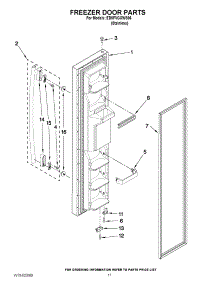 07 - Freezer Door Parts parts for Whirlpool Refrigerator ED5FVGXWS06 from AppliancePartsPros.com