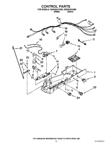 11 - Control Parts parts for Whirlpool Refrigerator ED5VHEXVB04 from AppliancePartsPros.com