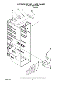 02 - Refrigerator Liner Parts parts for Whirlpool Refrigerator ED5FVGXWS05 from AppliancePartsPros.com
