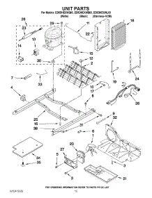 09 - Unit Parts parts for Whirlpool Refrigerator ED5DHEXWL03 from AppliancePartsPros.com