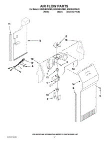 10 - Air Flow Parts parts for Whirlpool Refrigerator ED5DHEXWL03 from AppliancePartsPros.com