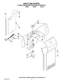 10 - Air Flow Parts parts for Whirlpool Refrigerator ED2SHEXXQ00 from AppliancePartsPros.com