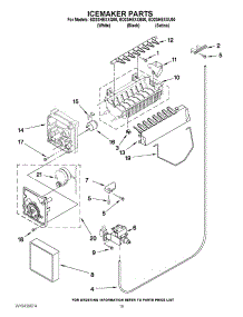 12 - Icemaker Parts parts for Whirlpool Refrigerator ED2SHEXXQ00 from AppliancePartsPros.com