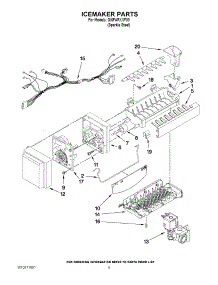 05 - Icemaker Parts parts for Whirlpool Refrigerator GI6FARXXF00 from AppliancePartsPros.com