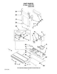 09 - Unit Parts parts for Whirlpool Refrigerator GI6FARXXF00 from AppliancePartsPros.com
