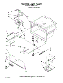 06 - Freezer Liner Parts parts for Whirlpool Refrigerator GI0FSAXVY05 from AppliancePartsPros.com