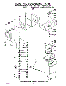 07 - Motor And Ice Container Parts parts for Whirlpool Refrigerator GI7FVCXXB01 from AppliancePartsPros.com