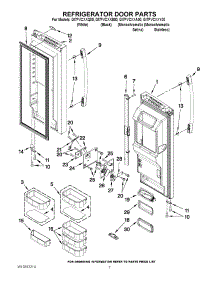 04 - Refrigerator Door Parts parts for Whirlpool Refrigerator GI7FVCXXB00 from AppliancePartsPros.com