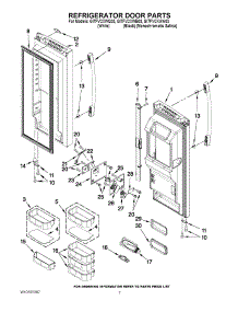 04 - Refrigerator Door Parts parts for Whirlpool Refrigerator GI7FVCXWQ03 from AppliancePartsPros.com