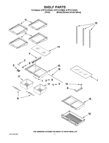 06 - Shelf Parts parts for Whirlpool Refrigerator GI7FVCXWQ03 from AppliancePartsPros.com