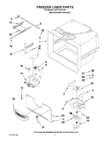 02 - Freezer Liner Parts parts for Whirlpool Refrigerator GI7FVCXWY05 from AppliancePartsPros.com