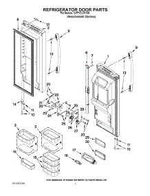 04 - Refrigerator Door Parts parts for Whirlpool Refrigerator GI7FVCXWY05 from AppliancePartsPros.com