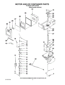07 - Motor And Ice Container Parts parts for Whirlpool Refrigerator GI7FVCXWY05 from AppliancePartsPros.com