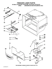 02 - Freezer Liner Parts parts for Whirlpool Refrigerator GI7FVCXXY01 from AppliancePartsPros.com