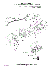 08 - Icemaker Parts parts for Whirlpool Refrigerator GI7FVCXXY00 from AppliancePartsPros.com
