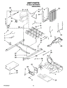 09 - Unit Parts parts for Whirlpool Refrigerator ED2LHEXTD10 from AppliancePartsPros.com