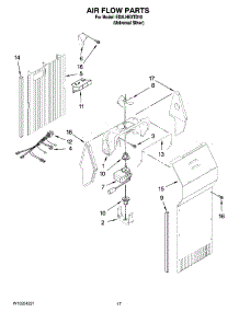 10 - Air Flow Parts parts for Whirlpool Refrigerator ED2LHEXTD10 from AppliancePartsPros.com