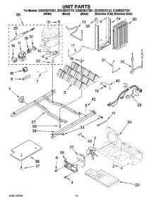 09 - Unit Parts parts for Whirlpool Refrigerator ED5HBEXTS01 from AppliancePartsPros.com