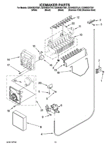 12 - Icemaker Parts, Optional Parts (Not Included) parts for Whirlpool Refrigerator ED5HBEXTS01 from AppliancePartsPros.com
