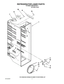 02 - Refrigerator Liner Parts parts for Whirlpool Refrigerator ED2LHEXTD11 from AppliancePartsPros.com