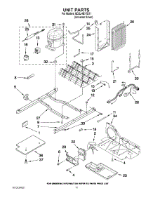09 - Unit Parts parts for Whirlpool Refrigerator ED2LHEXTD11 from AppliancePartsPros.com