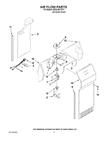 10 - Air Flow Parts parts for Whirlpool Refrigerator ED2LHEXTD11 from AppliancePartsPros.com