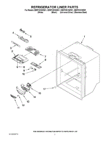 02 - Refrigerator Liner Parts parts for Whirlpool Refrigerator GB9FHDXWD01 from AppliancePartsPros.com