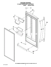 03 - Door Parts parts for Whirlpool Refrigerator EL88TRRWS01 from AppliancePartsPros.com