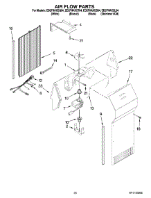 12 - Air Flow Parts, Optional Parts (Not Included) parts for Whirlpool Refrigerator ED2FHAXSL04 from AppliancePartsPros.com