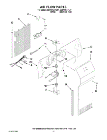 10 - Air Flow Parts parts for Whirlpool Refrigerator ED5NHGXVQ01 from AppliancePartsPros.com