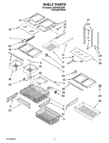 07 - Shelf Parts parts for Whirlpool Refrigerator GX5FHDXVD00 from AppliancePartsPros.com
