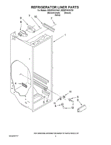 02 - Refrigerator Liner Parts parts for Whirlpool Refrigerator 8ED2FHKXVA01 from AppliancePartsPros.com