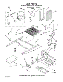 08 - Unit Parts parts for Whirlpool Refrigerator 8ED2FHKXVA01 from AppliancePartsPros.com