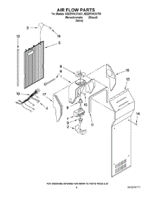 05 - Air Flow Parts parts for Whirlpool Refrigerator 8ED2FHKXVT01 from AppliancePartsPros.com