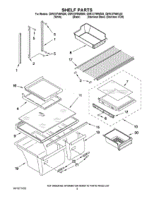 03 - Shelf Parts parts for Whirlpool Refrigerator G9RXXFMWQ00 from AppliancePartsPros.com