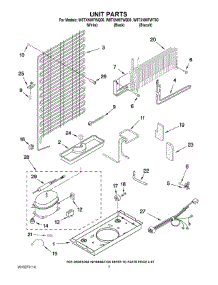 04 - Unit Parts parts for Whirlpool Refrigerator W8TXNWFWQ00 from AppliancePartsPros.com